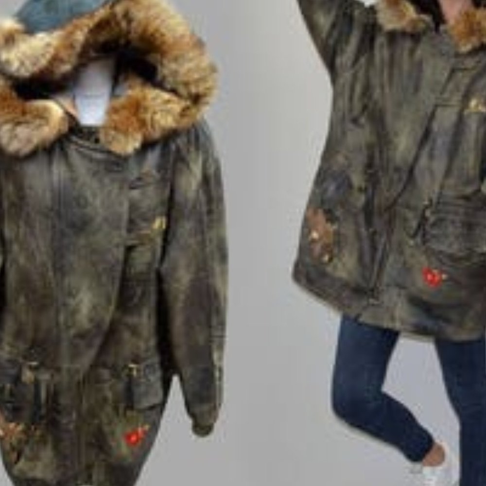 Vintage Leder Parka